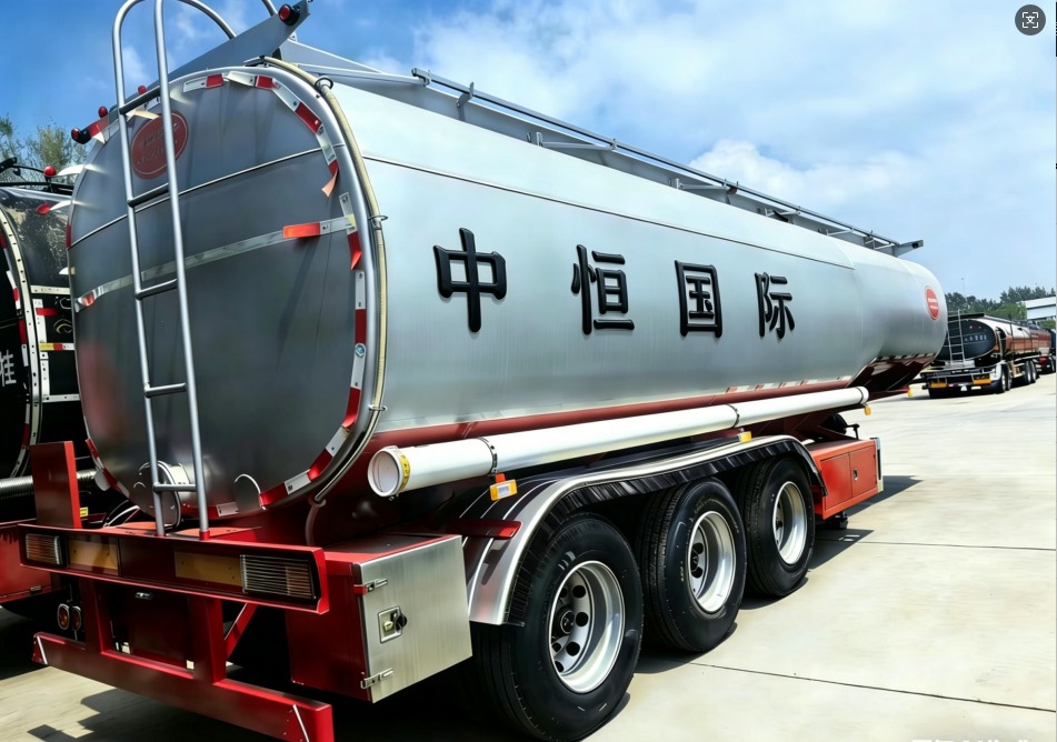 Tank transport semi-trailer