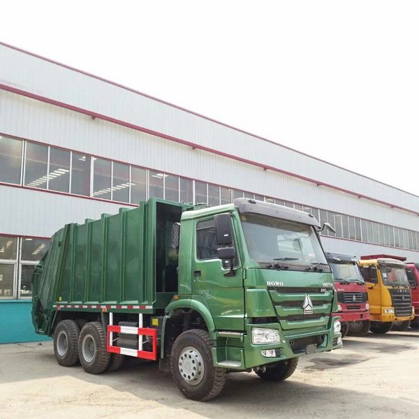 中国重汽豪沃 6×4 型 336 马力十轮低价环卫压缩式垃圾车