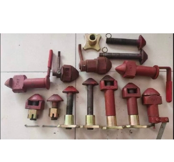Skeleton lock of container trailer
