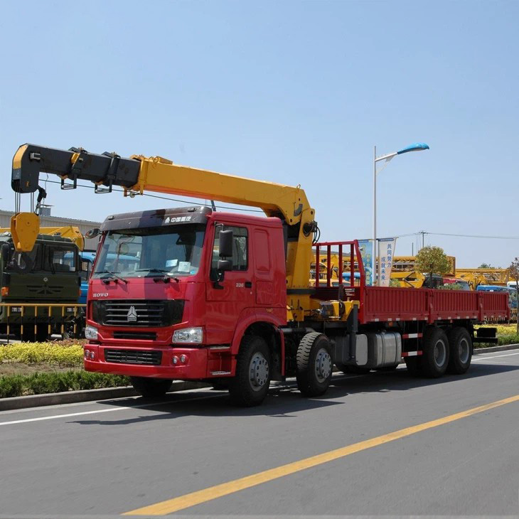 China SINOTRUK HOWO 6X4 Cheap 336HP 10 Wheeler Used and New Crane Mounted Boom Truck